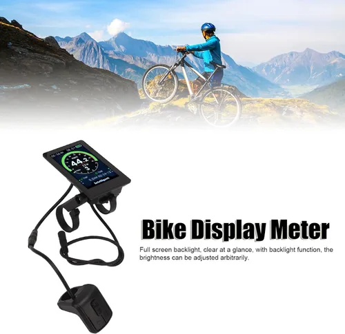 Vista 2 de Medidor de pantalla 860C Medidor de pantalla de scooter eléctrico de vidrio templado 24 V 36 V 48 V 52 V Bicicleta eléctrica Medidor