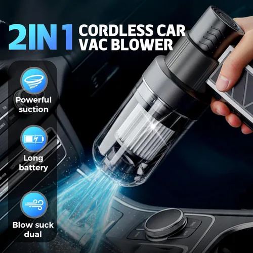 Vista 5 de Mini soplador de nieve turbo, soplador LED turbo de alta velocidad de 130,000 RPM para automóvil con diseño de modo doble, soplador turbo