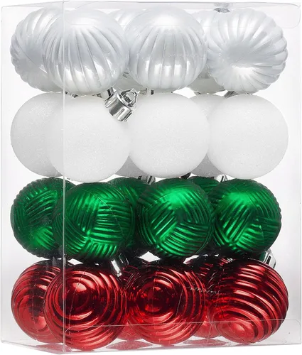 Vista 13 de Valery Madelyn - Juego de 24 adornos de Navidad para árbol de 2.36 pulgadas cobre dorado