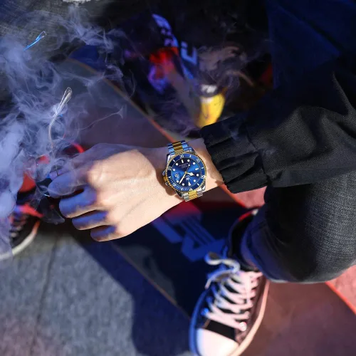 Vista 8 de OLEVS Reloj mecánico para hombre ahueca hacia fuera impermeable reloj de cuerda automático para hombres