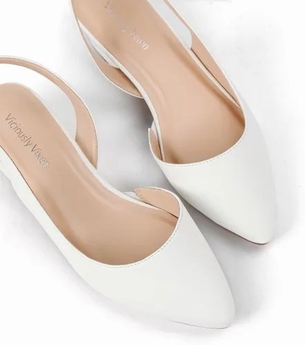 Vista 5 de Zapatos de vestir bajos con tacón de gatito con punta cerrada para mujer