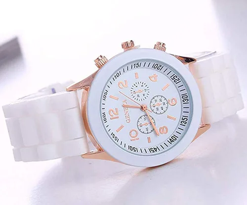 Vista 4 de CdyBox Reloj de pulsera unisex de silicona para mujer, de lujo, de cuarzo, para niña, niño, unisex
