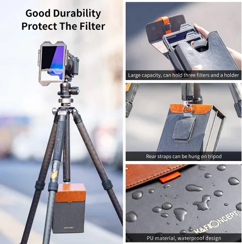Vista 8 de K&F CONCEPT X PRO Kit de sistema de soporte de filtros cuadrados
