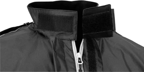 Vista 5 de Nelson Rigg Solo Storm - Chaqueta de lluvia, impermeable, transpirable y plegable (negro, talla S)