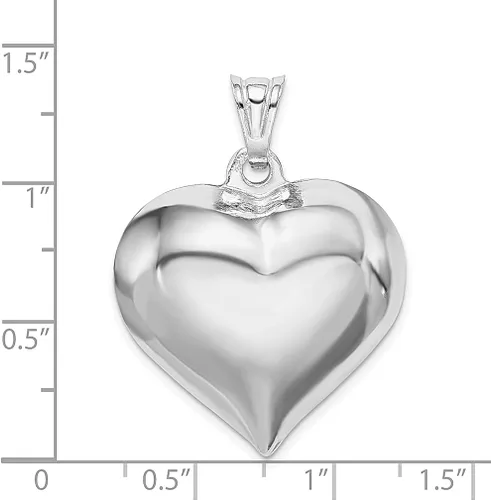 Vista 4 de Collar con colgante de corazón de plata de ley 925, joyería fina para mujer, regalos para ella, Plata esterlina