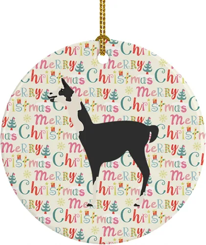 Vista 29 de Caroline's Treasures Adorno de cerámica de avestruz común para árbol de Navidad, decoración colgante para el hogar, Navidad, vacaciones, fiesta