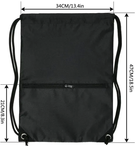 Vista 2 de HOLYLUCK - Mochila, bolsa deportiva con cordón ajustable para gimnasio