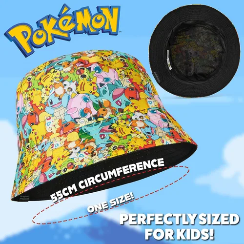 Vista 6 de Pokemon Gorra de béisbol para niños y niñas, unisex, Pikachu, correa ajustable, accesorios de verano