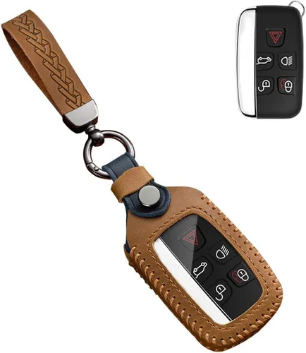 Vista 9 de SANRILY Funda para llave para Land Rover 2021 2020 sin llave, Negro