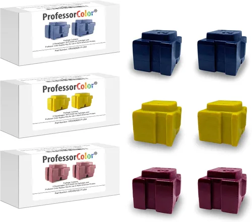 Vista 11 de La tinta ColorQube 8570 o ColorQube 8580 reemplaza 108R00926 108R00927 108R00928 108R00930 (10 tintas OEM reenvasadas), el paquete incluye llave