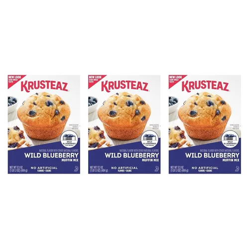 Vista 10 de Krusteaz Chocolate Chunk Muffin Mix – Sin sabores ni conservantes artificiales – Caja de 18.25 onzas (paquete de 12)
