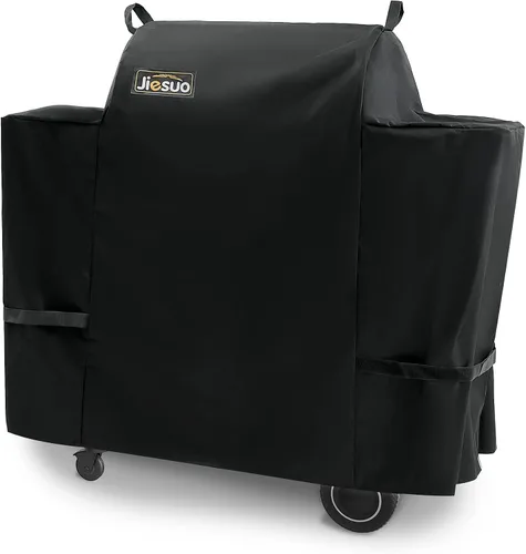 Vista 11 de Cubierta de parrilla para parrillas Traeger serie 22 y Pro 575, resistente e impermeable, diseño de cremallera especial