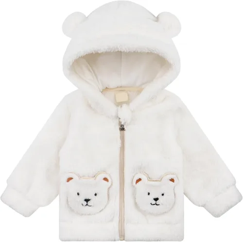 Vista 9 de Newborn Baby Girls Clothes Toddler Boys Fleece Jacket Neutral Winter Hoodie Coat