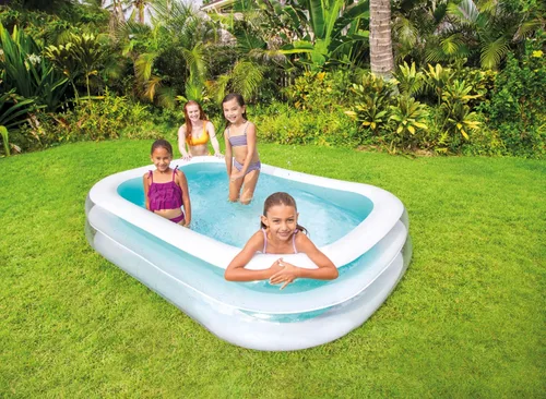 Vista 2 de Piscina inflable familiar Intex, 103 x 69 x 22 pulgadas, para mayores de 6 años