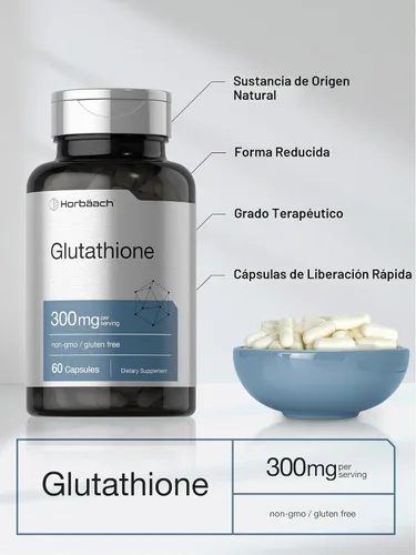 Vista 4 de Horbäach Glutatión 300mg 60 Cápsulas Reduce