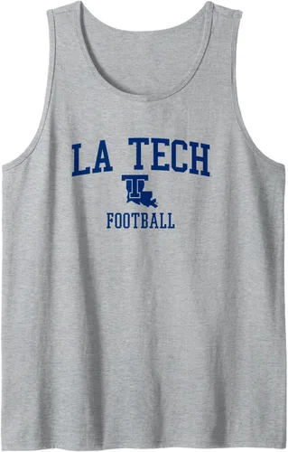 Vista 4 de Camiseta sin mangas de fútbol Louisiana Tech Bulldogs, Blanco