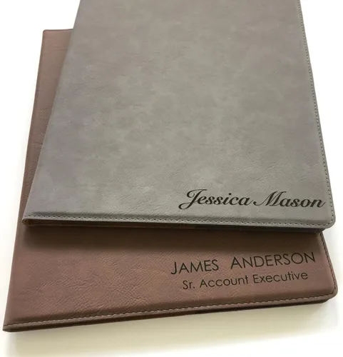 Vista 3 de Portafolio Personalizado con Grabado Personalizado Padfolio Personalizado