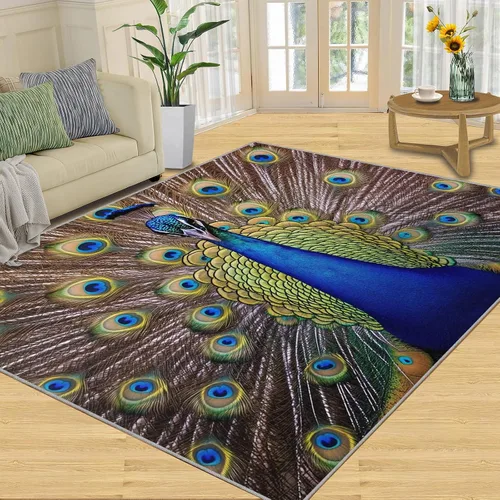 Vista 13 de Alfombras onduladas negras y blancas para dormitorio, alfombra de área abstracta, alfombras geométricas para sala de estar, alfombra antideslizante