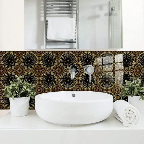 Vista 9 de 10 hojas de calcomanías para azulejos de 6 x 6 pulgadas, vinilo impermeable para cocina, baño, ducha, decoración de pared