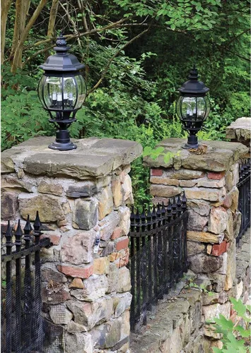 Vista 4 de Progress Lighting P8726-31 Aluminio fundido para montar faroles de poste excepto P5404, P5467 en pedestales o paredes, negro