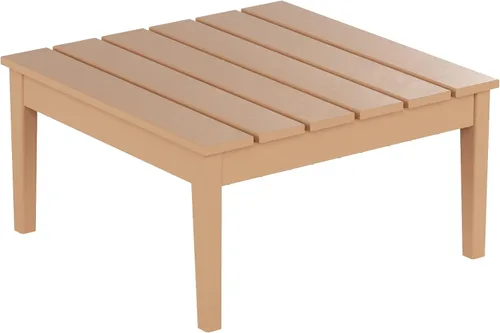 Vista 8 de WestinTrends Ashore - Mesa de centro para exteriores, 32 pulgadas de madera de polietileno Adirondack para todo tipo de clima, mesa auxiliar Negro