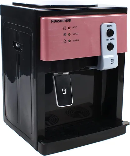 Vista 10 de Dispensador eléctrico de agua fría y caliente de 110 V, dispensador de agua de encimera de carga superior de 550 W, dispensador de agua fría