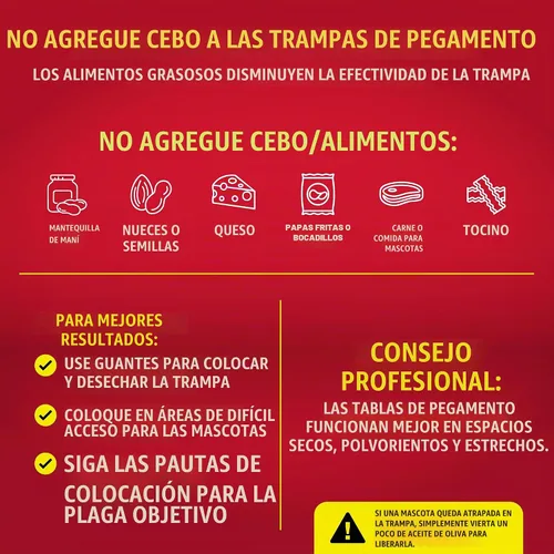 Vista 5 de Catchmaster Tablas de pegamento para trampa de cucarachas, 6 unidades, atrapa insectos y cucarachas, trampas de escorpión, araña, grillo