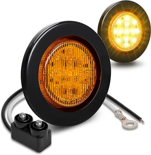Vista 17 de ONLINE LED STORE - Luces de delimitación lateral de 13 LED, redondas, de 6.35 cm (padre)., Paquete de 1, Ambar
