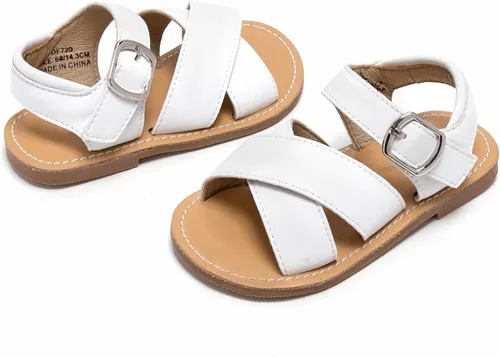 Vista 6 de GINFIVE Sandalias para niñas pequeñas, zapatos para niñas y niñas pequeñas