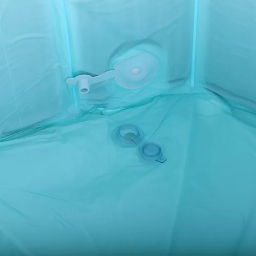 Vista 6 de Mingzhe Inflatable Bathtub for Adults 31.50x25.59in Foldable PVC Soaking Blue