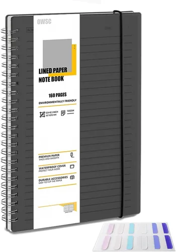 Vista 13 de OWSC Paquete de 3 Cuadernos de Puntos, Cuadernos en Espiral de 8.5 x 11 Pulgadas para Trabajo, Escuela y Diario con Papel Punteado de 110 GSM