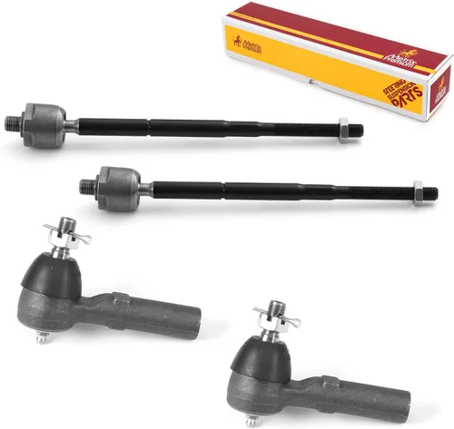Vista 145 de Metrix Premium Chassis Parts - Kit de 4 piezas de extremos de barra de acoplamiento frontal exterior e interior compatible con Nissan Pathfinder