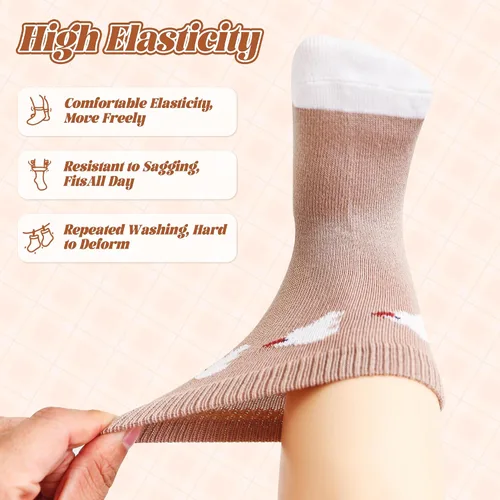 Vista 4 de Calcetines suaves y cómodos a media pantorrilla para bebés y niños pequeños, paquete de 5, unisex, perfectos para edades de 0 a 5 años