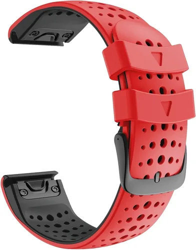 Vista 12 de Correa de reloj de 0.866 in para Garmin Forerunner 945 935 Fenix 5 5Plus Fenix 6 Pro silicona reloj inteligente banda liberación rápida correa