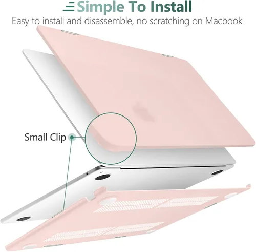 Vista 3 de TWOLSKOO Compatible con funda para MacBook Air M4 de 15 pulgadas versión 2025-2023 M4 A3241 M3 A3114 M2 A2941, carcasa rígida de plástico y Tiza