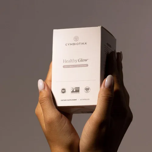Vista 9 de CYMBIOTIKA Suplemento antienvejecimiento Healthy Glow, cuidado de la piel y apoyo a la producción de colágeno para mujeres y hombres, incluye ácido