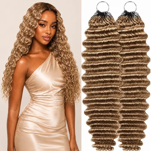 Vista 62 de Human Braiding Hair for Boho Braids 20inch Curly Wave Bulk Bundles 1B (A)1B