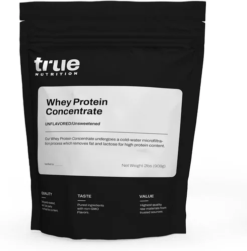 Vista 11 de True Nutrition Concentrado de proteína de suero en polvo, 0.85 oz de proteína de suero completo por porción, alto contenido de leucina, perfil