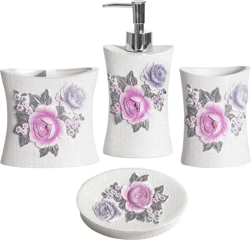 Vista 67 de Zahari Home Capri - Juego de toallas de baño de 3 piezas, toalla de baño, toalla de mano y toalla facial, decoración moderna, hermoso diseño único