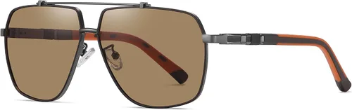 Vista 3 de Haigfore - Gafas de sol polarizadas con marco de gran tamaño para hombres de conducción con protección UV