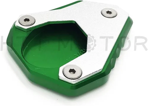 Vista 2 de KAW-253VER6500618 - Almohadilla de extensión de soporte lateral compatible con Kawasak Versys 650 2015 2016 2017 2018 verde