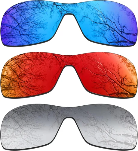 Vista 13 de ToughAsNails 3 pares de lentes polarizadas de repuesto para Oakley Antix Pack