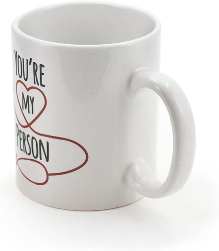 Vista 2 de Surreal Entertainment Greys Anatomy You're My Person Taza de café de cerámica Taza coleccionable de celebración de la amistad Capacidad para 16