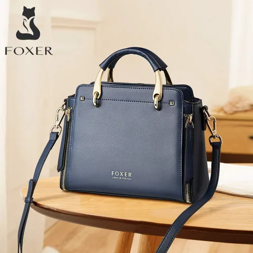 Vista 7 de Bolsos de cuero para mujer, bolsos con asa superior con correa ajustable