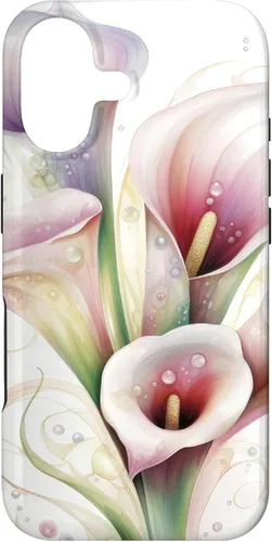 Vista 32 de iPhone 12 Pro Max Calla Lilies Flower Floral Watercolor Case