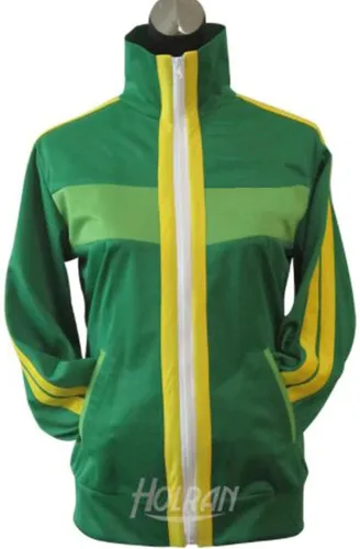 Vista 4 de Poetic Walk Disfraz de cosplay de anime, capa verde, falda, uniforme escolar, disfraz de Halloween