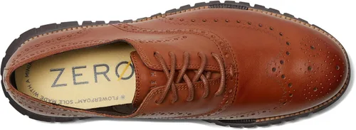 Vista 2 de Cole Haan Zerogrand Remastered Wing Tip Oxford para hombre Tostado Británico/Café