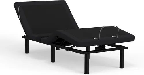 Vista 4 de Blissful Nights e6 Wall Glide - Base de cama ajustable con control de voz, masaje, USB, luz nocturna, anti ronquidos, gravedad cero, control remoto