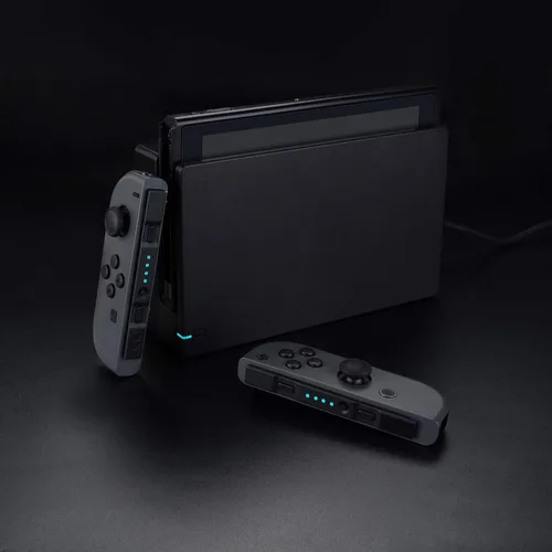 Vista 7 de eXtremeRate Firefly - Kit de afinación LED para Nintendo Switch Joycons Dock NS Joycon SL SR Botones Cinta Flex Cable Indicador LED de alimentación