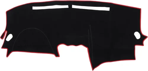 Vista 8 de Funda protectora de poliéster para salpicadero de automóvil compatible con Nissan Altima 2007-2012, protector de poliéster negro para consola
